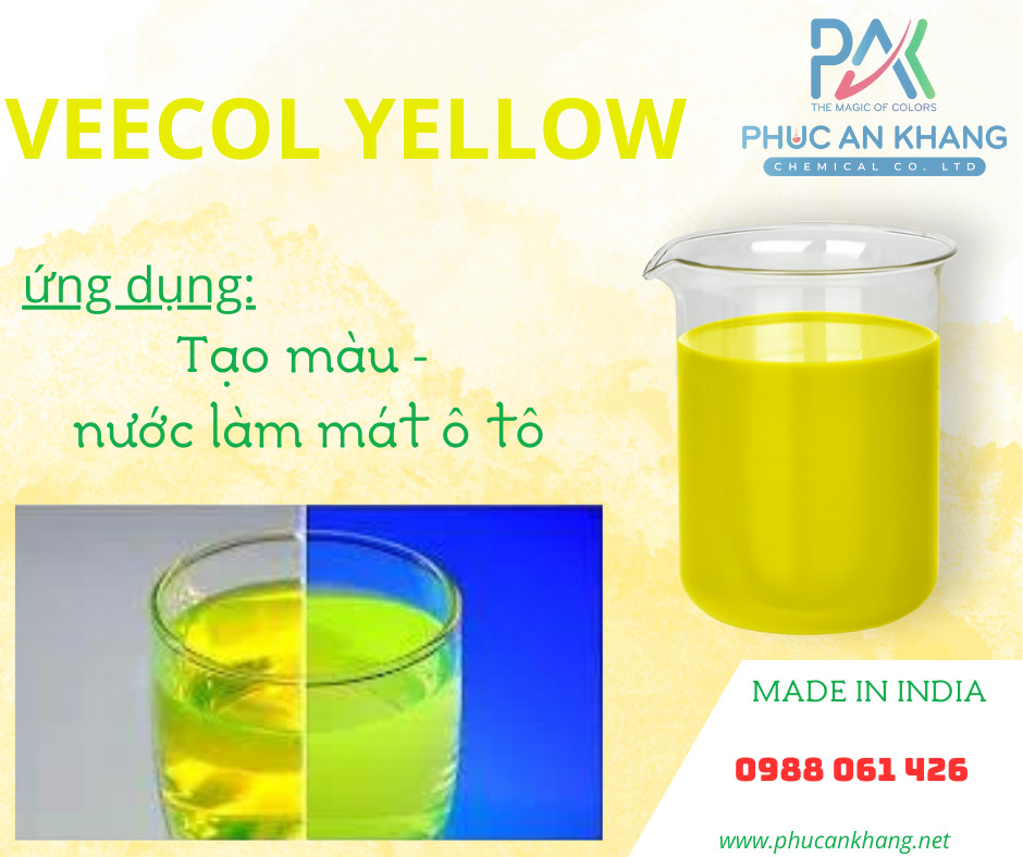 Veecol Yellow - Bột Màu Phúc An Khang - Công Ty TNHH Hóa Chất Phúc An Khang